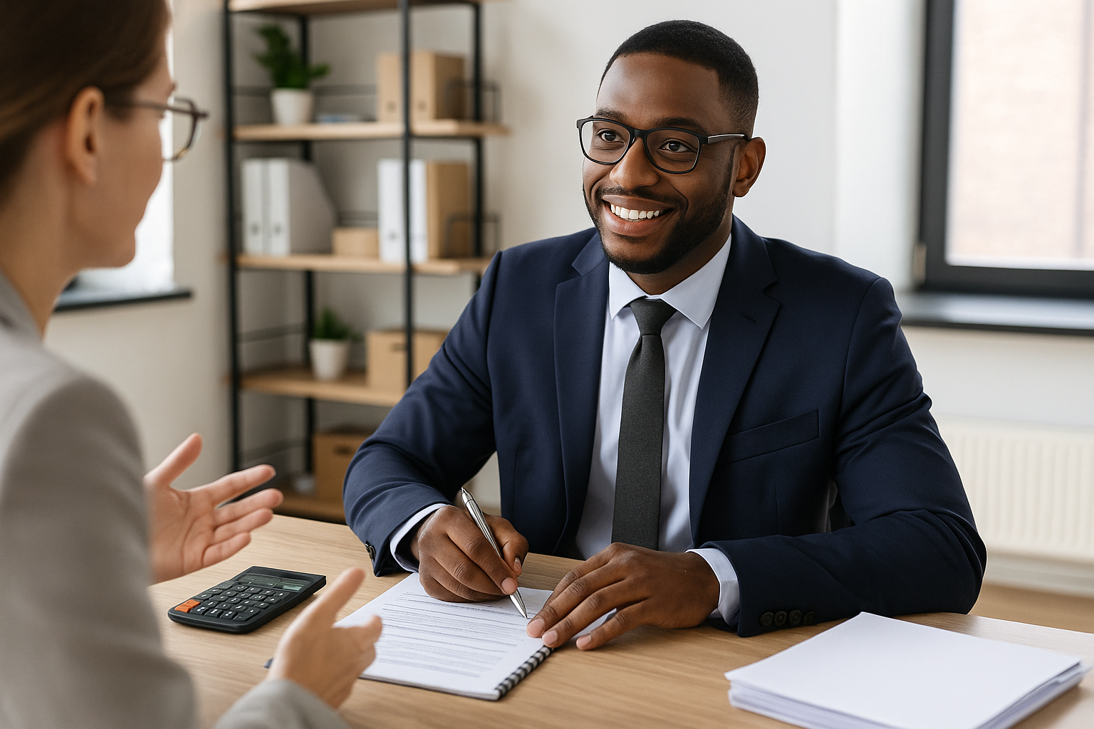 equipe de contadores em Maceió discutindo estratégias financeiras.