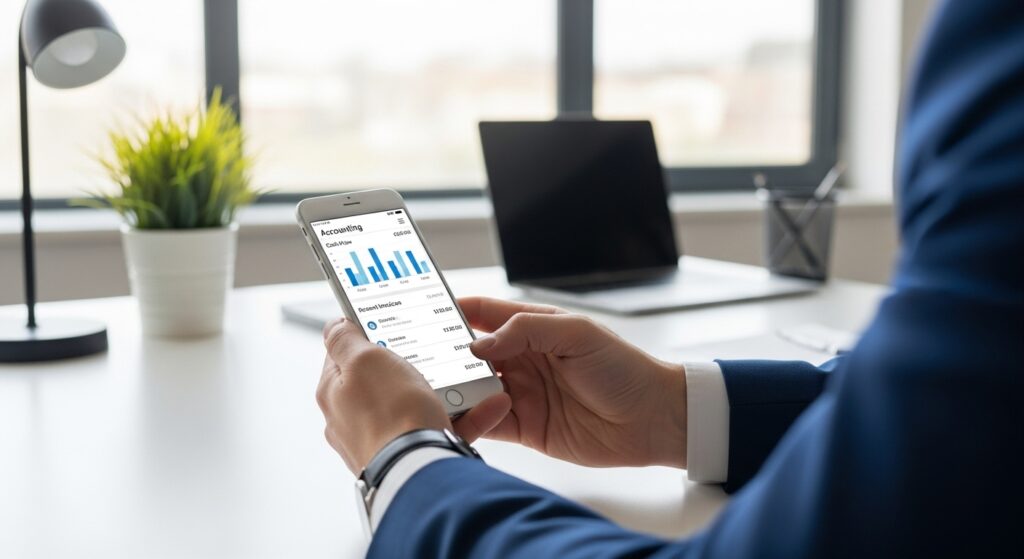 aplicativo Contfy Contabilidade com painel financeiro e relatórios